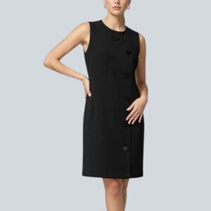 Michael Michael Kors sleeveless sheath dress black women's size 10